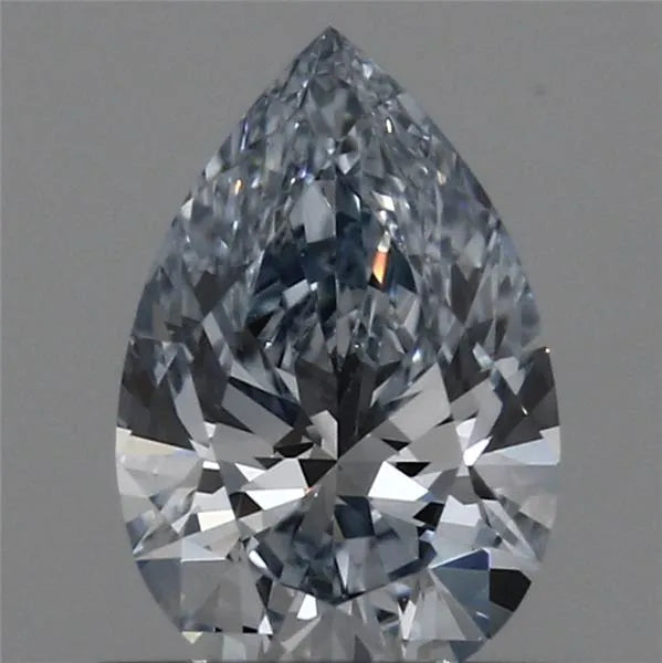 0.51ct Pear Lab Grown Diamond (Colour Fancy Blue, Clarity VVS1, IGI Certified)