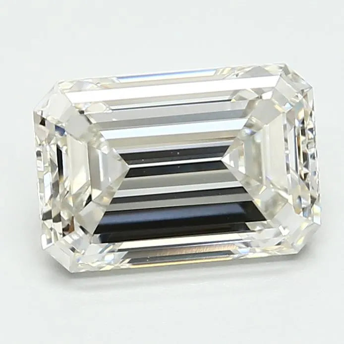 2.88ct Emerald Lab Grown Diamond (Colour G, Clarity VVS2, IGI Certified)