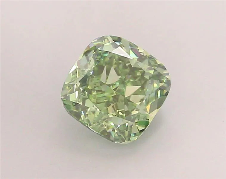 2.00ct Cushion modified Lab Grown Diamond (Colour Fancy Vivid Green, Clarity VVS2, IGI Certified)