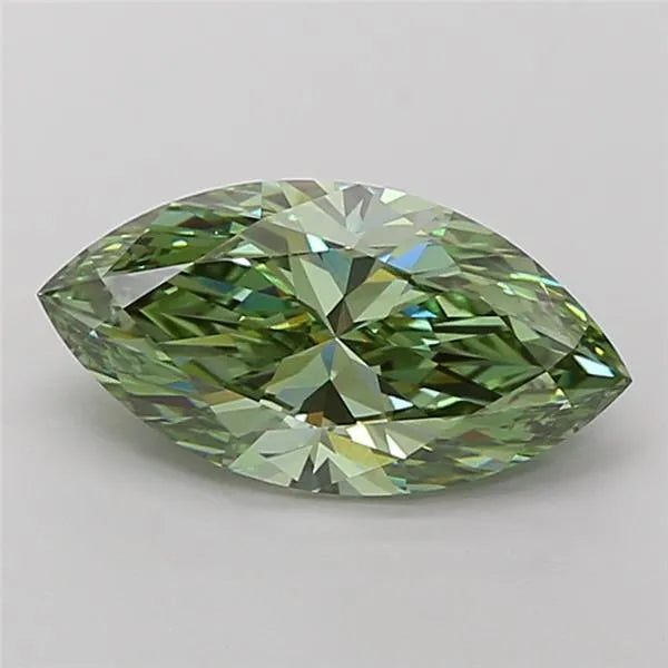 3.02ct Marquise Lab Grown Diamond (Colour Fancy Vivid Green, Clarity VVS2, IGI Certified)