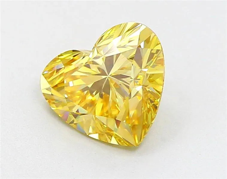 2.00ct Heart Lab Grown Diamond (Colour Fancy Intense Yellow, Clarity VS1, IGI Certified)