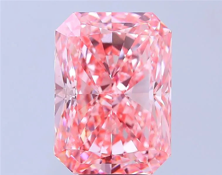 7.35ct Radiant Lab Grown Diamond (Colour Fancy Vivid Pink, Clarity VS1, IGI Certified)