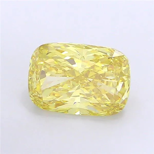 4.02ct Cushion modified Lab Grown Diamond (Colour Fancy Intense Yellow, Clarity VS1, IGI Certified)