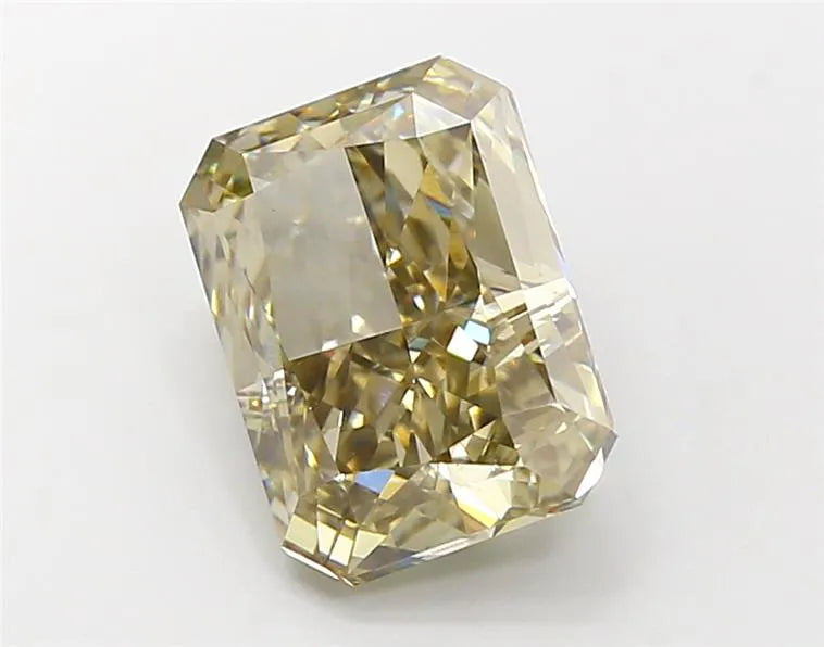 3.14ct Radiant Lab Grown Diamond (Colour Fancy Yellowish Gray, Clarity VS1, IGI Certified)