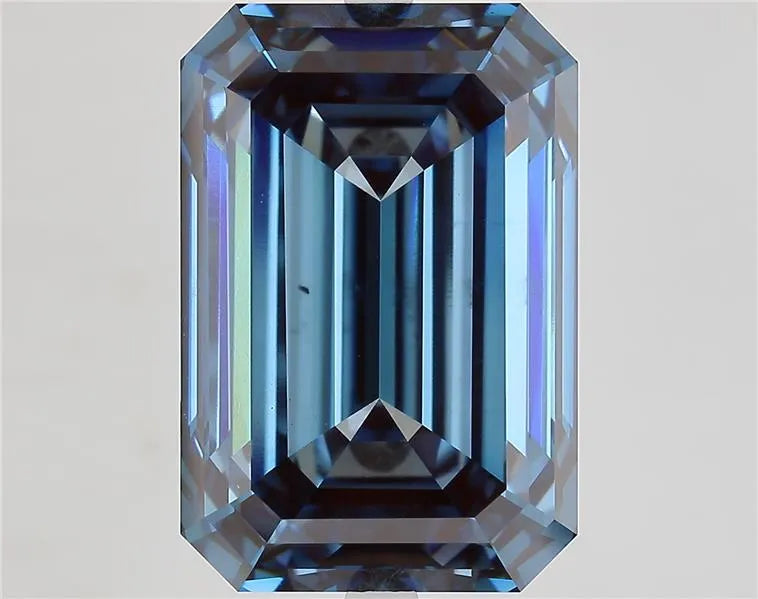 18.14ct Emerald Lab Grown Diamond (Colour Fancy Vivid Blue, Clarity VS1, IGI Certified)