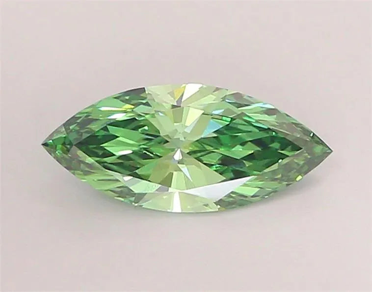 1.02ct Marquise Lab Grown Diamond (Colour Fancy Vivid Green, Clarity VVS2, IGI Certified)