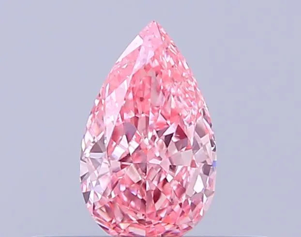 0.28ct Pear Lab Grown Diamond (Colour Fancy Vivid Pink, Clarity VS1, IGI Certified)
