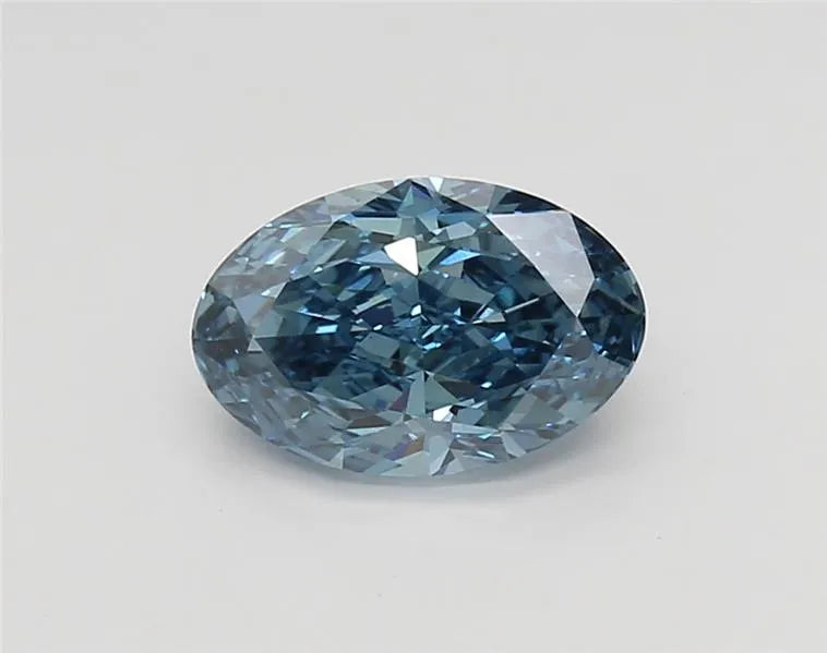 1.68ct Oval Lab Grown Diamond (Colour Fancy Vivid Blue, Clarity VVS2, IGI Certified)