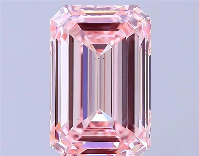 6.01ct Emerald Lab Grown Diamond (Colour Fancy Intense Pink, Clarity VS1, IGI Certified)