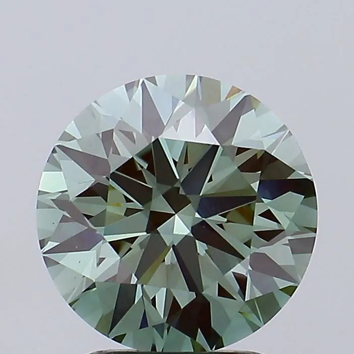 2.39ct Round Lab Grown Diamond (Colour Fancy Intense Green, Clarity VVS2, Cut ID, IGI Certified)