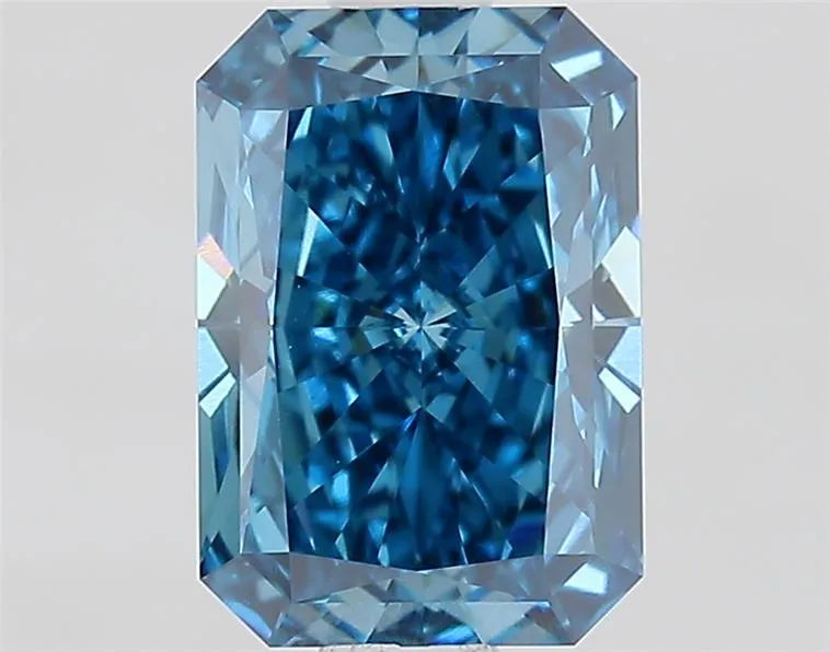 1.32ct Radiant Lab Grown Diamond (Colour Fancy Vivid Blue, Clarity VS1, IGI Certified)
