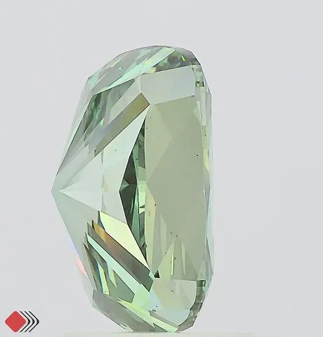 2.62ct Cushion modified Lab Grown Diamond (Colour Fancy Vivid Green, Clarity VS2, IGI Certified)