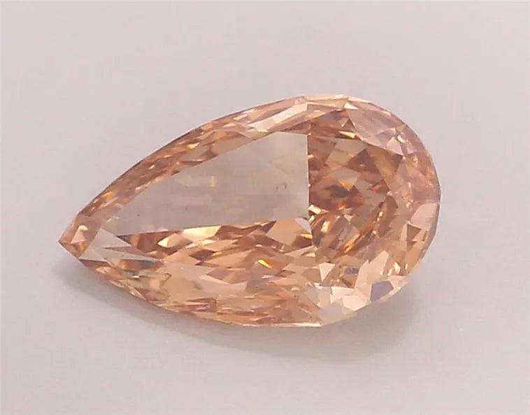 2.02ct Pear Lab Grown Diamond (Colour Fancy Brown, Clarity VS1, IGI Certified)