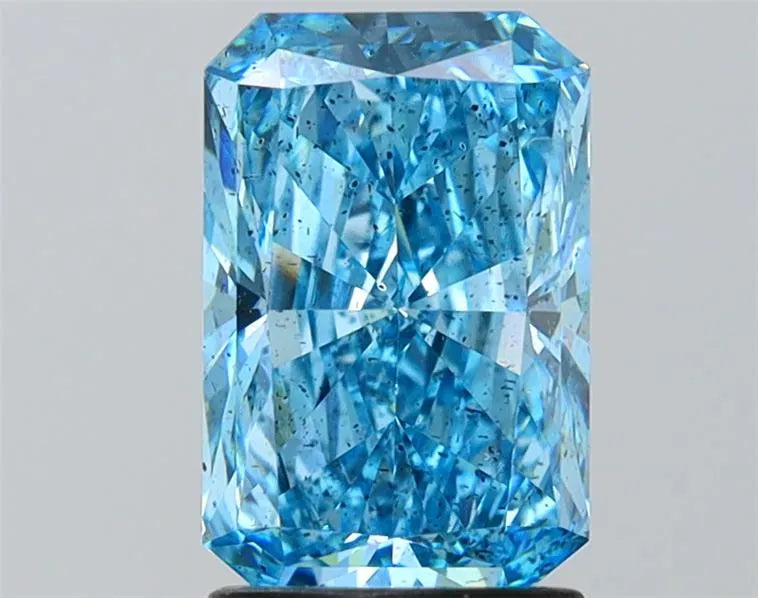 2.01ct Radiant Lab Grown Diamond (Colour Fancy Vivid Blue, Clarity SI2, IGI Certified)