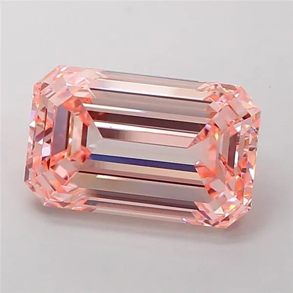 9.04ct Emerald Lab Grown Diamond (Colour Fancy Intense Pink, Clarity VS1, IGI Certified)