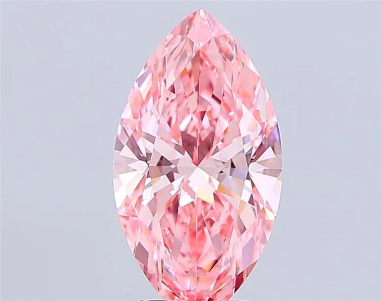 3.50ct Marquise Lab Grown Diamond (Colour Fancy Vivid Pink, Clarity VVS2, IGI Certified)