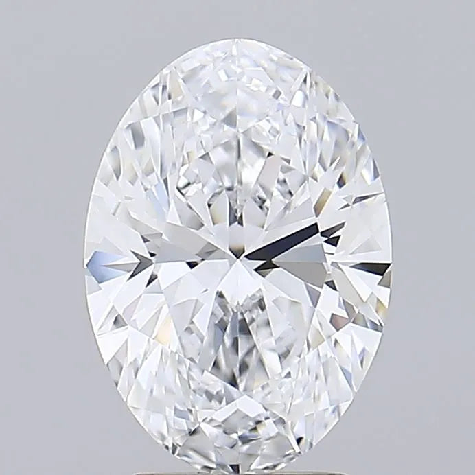 2.87ct Oval Lab Grown Diamond (Colour D, Clarity IF, IGI Certified)