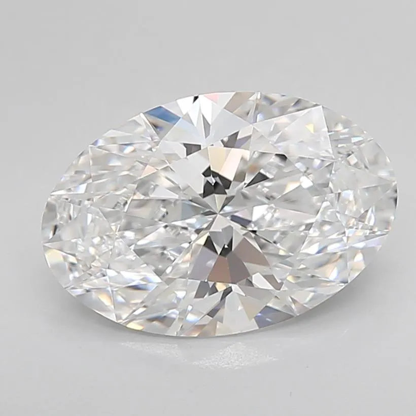 3.17ct Oval Lab Grown Diamond (Colour D, Clarity VVS1, Cut EX, IGI Certified)