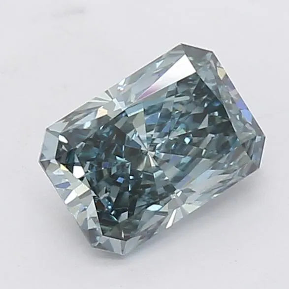 1.52ct Radiant Lab Grown Diamond (Colour Fancy Vivid Green Blue, Clarity VS2, Cut VG, Uncertified)