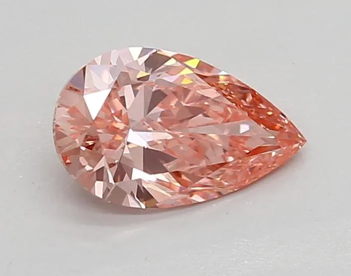 0.82ct Pear Lab Grown Diamond (Colour Fancy Vivid Pink, Clarity VVS1, IGI Certified)