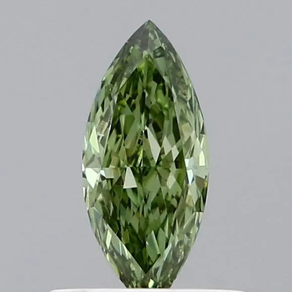 0.22ct Marquise Lab Grown Diamond (Colour Fancy Vivid Green, Clarity VVS2, IGI Certified)