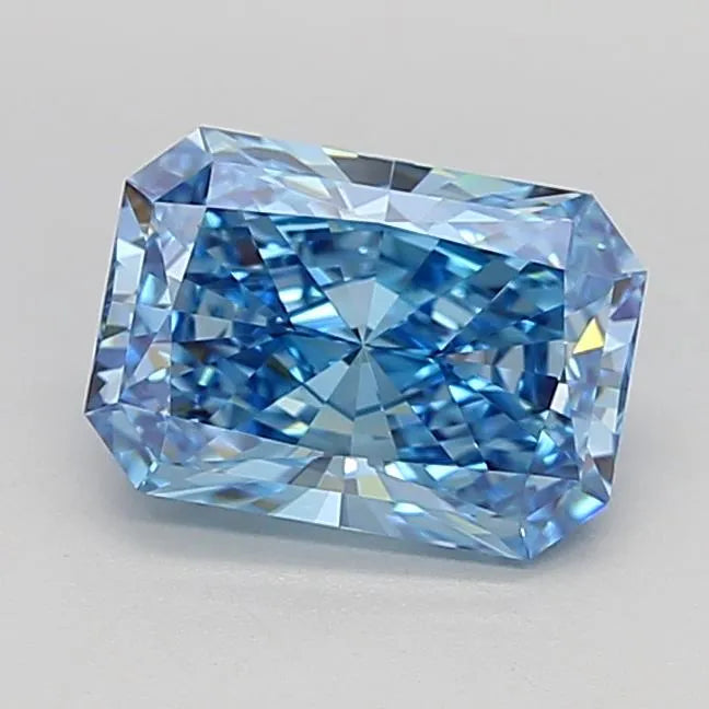 2.01ct Radiant Lab Grown Diamond (Colour Fancy Vivid Blue, Clarity VVS1, IGI Certified)