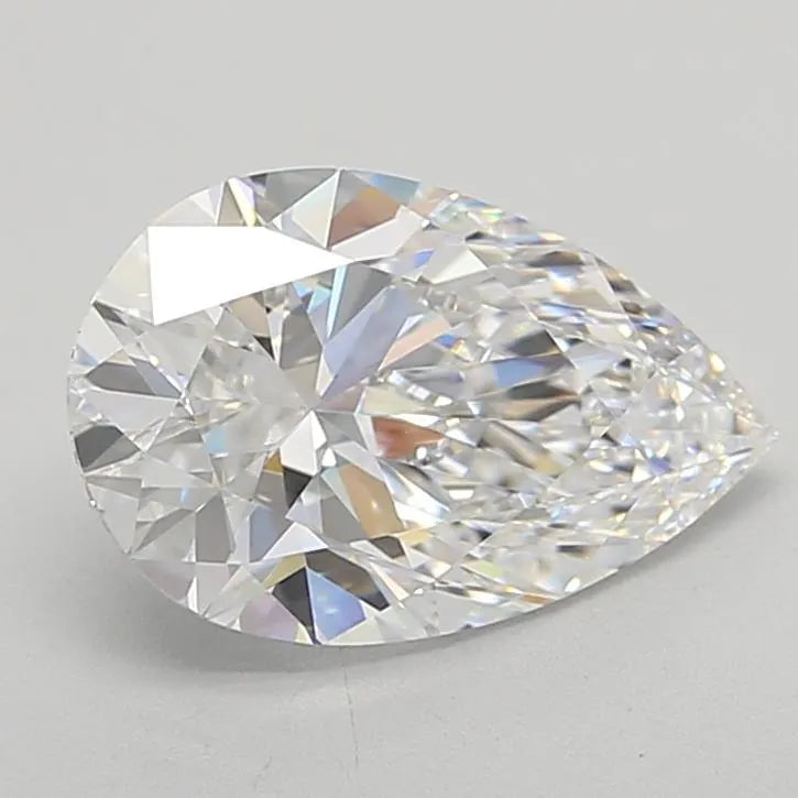 3.05ct Pear Lab Grown Diamond (Colour D, Clarity IF, Cut EX, GIA Certified)
