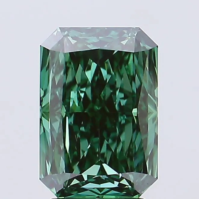3.08ct Radiant Lab Grown Diamond (Colour Fancy Vivid Green, Clarity VVS1, IGI Certified)