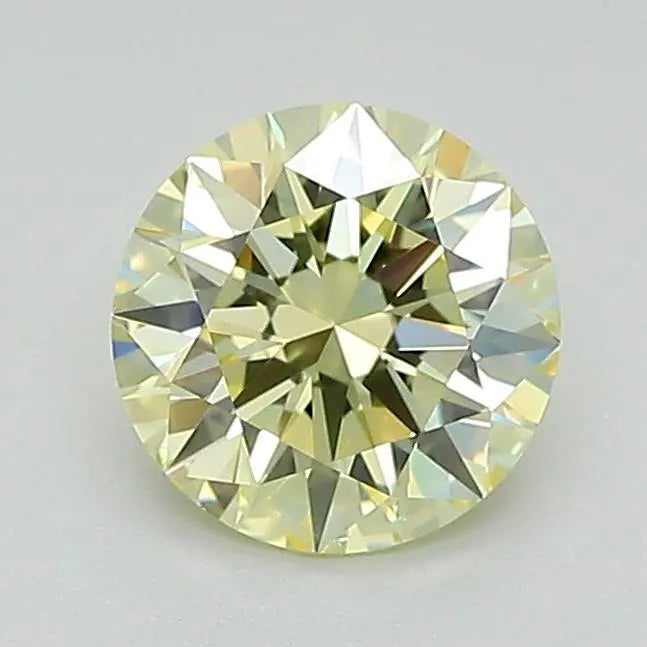 1.00ct Round Lab Grown Diamond (Colour Fancy Yellow, Clarity SI2, Cut EX, IGI Certified)