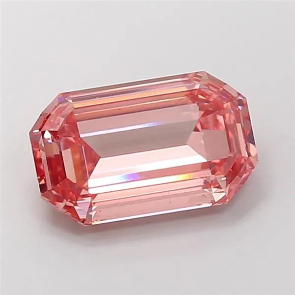 6.05ct Emerald Lab Grown Diamond (Colour Fancy Vivid Pink, Clarity VS1, Uncertified)