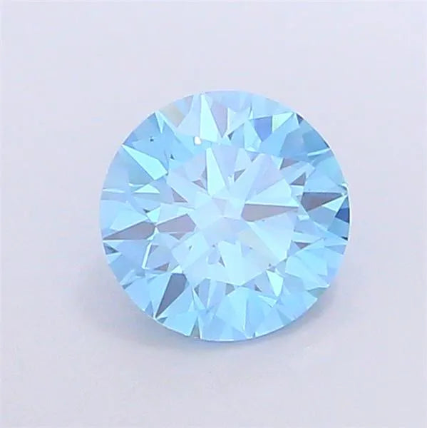 1.11ct Round Lab Grown Diamond (Colour Fancy Vivid Blue, Clarity VS1, Cut ID, IGI Certified)