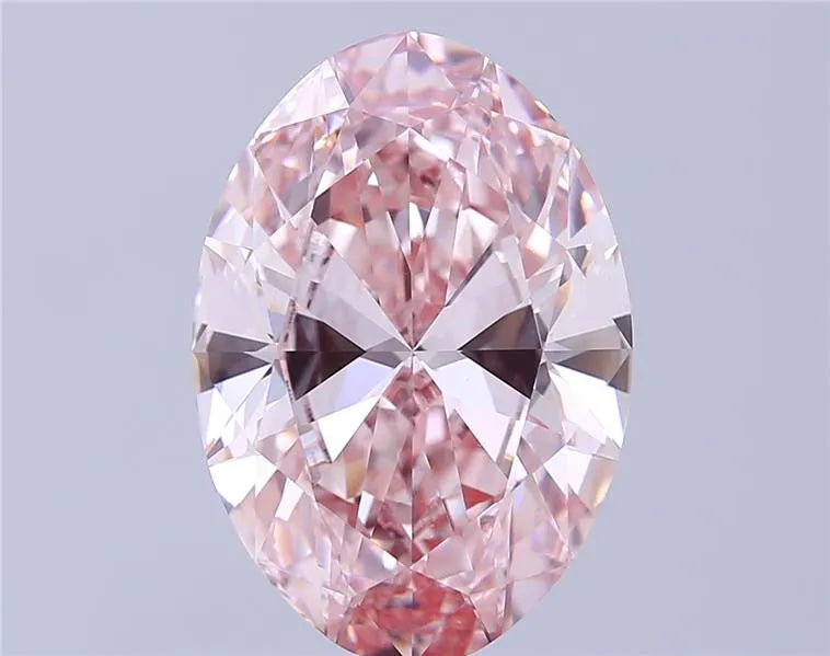 8.02ct Oval Lab Grown Diamond (Colour Fancy Intense Pink, Clarity VS1, IGI Certified)