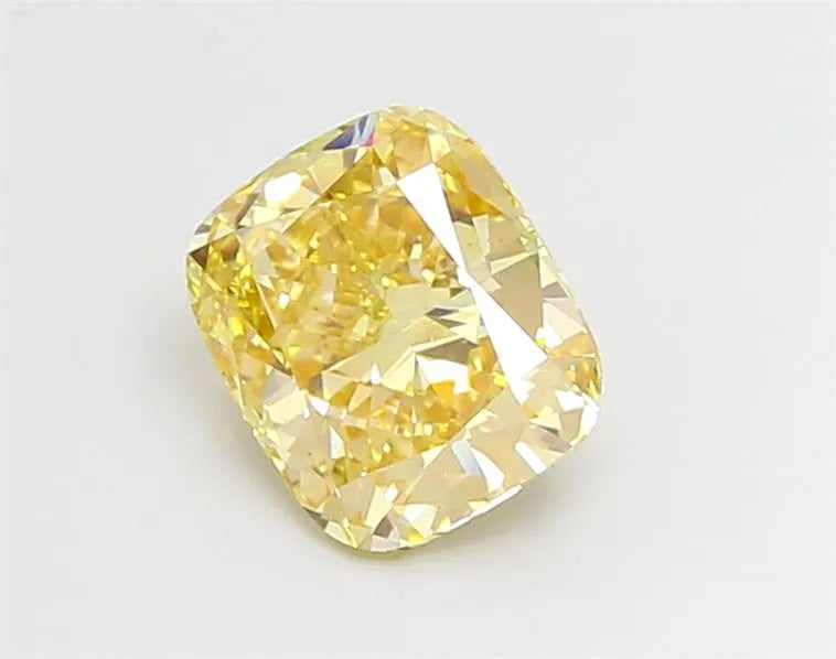 3.00ct Cushion modified Lab Grown Diamond (Colour Fancy Brownish Yellow, Clarity VS1, IGI Certified)