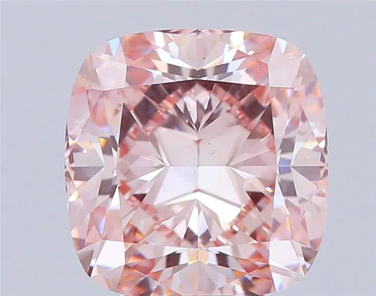 4.04ct Cushion brilliant Lab Grown Diamond (Colour Fancy Vivid Pink, Clarity VS1, Cut EX, Uncertified)