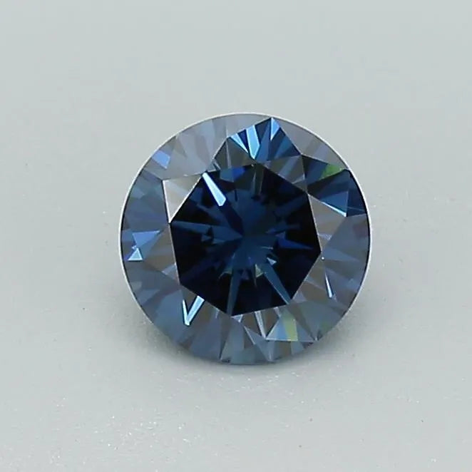 0.46ct Round Lab Grown Diamond (Colour Fancy Dark Blue, Clarity VS1, Cut VG, IGI Certified)