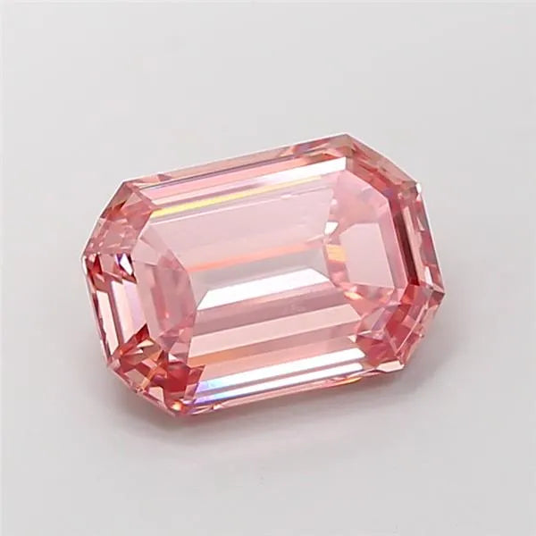 5.05ct Emerald Lab Grown Diamond (Colour Fancy Vivid Pink, Clarity VS1, Uncertified)