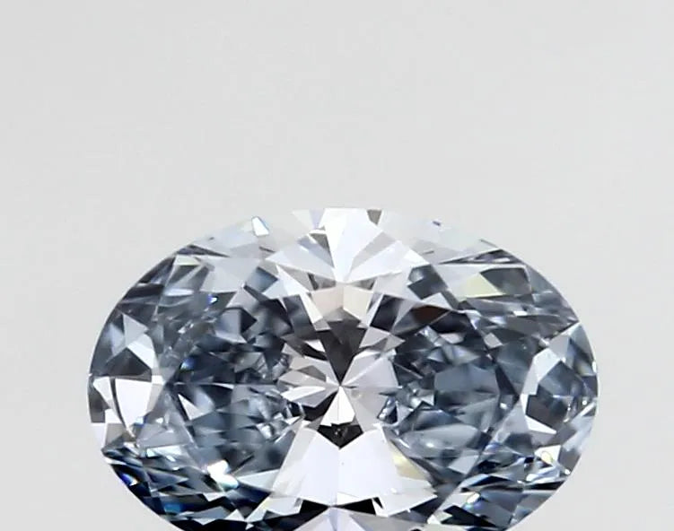0.32ct Oval Lab Grown Diamond (Colour Fancy Blue, Clarity VVS2, IGI Certified)