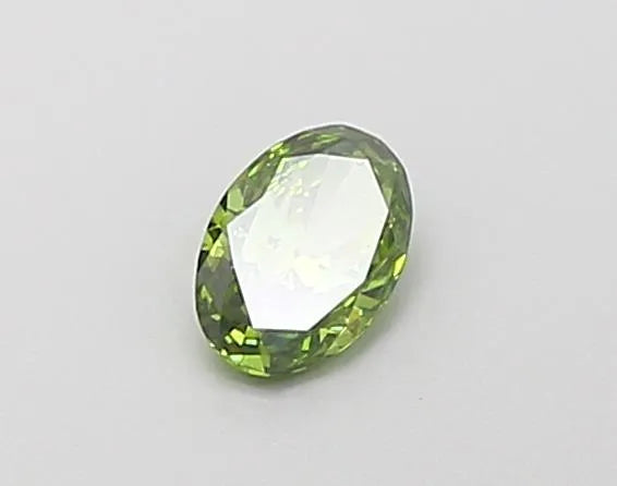 0.23ct Oval Lab Grown Diamond (Colour Fancy Vivid Green, Clarity VS1, IGI Certified)
