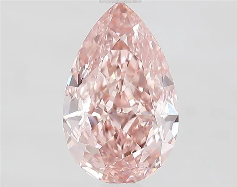 1.38ct Pear Lab Grown Diamond (Colour Fancy Vivid Pink, Clarity VS1, IGI Certified)