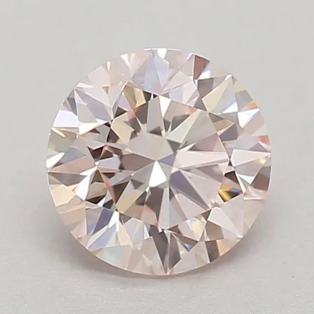 0.52ct Round Lab Grown Diamond (Colour Fancy Pink, Clarity VVS1, Cut ID, IGI Certified)