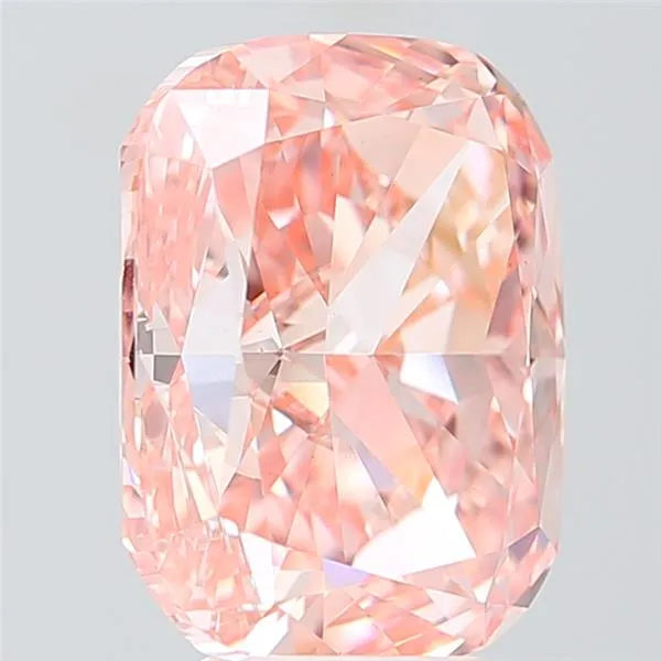 7.04ct Cushion modified Lab Grown Diamond (Colour Fancy Vivid Pink, Clarity VS1, IGI Certified)