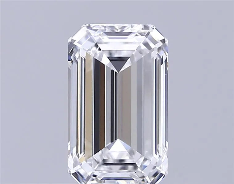 3.02ct Emerald Lab Grown Diamond (Colour D, Clarity IF, IGI Certified)