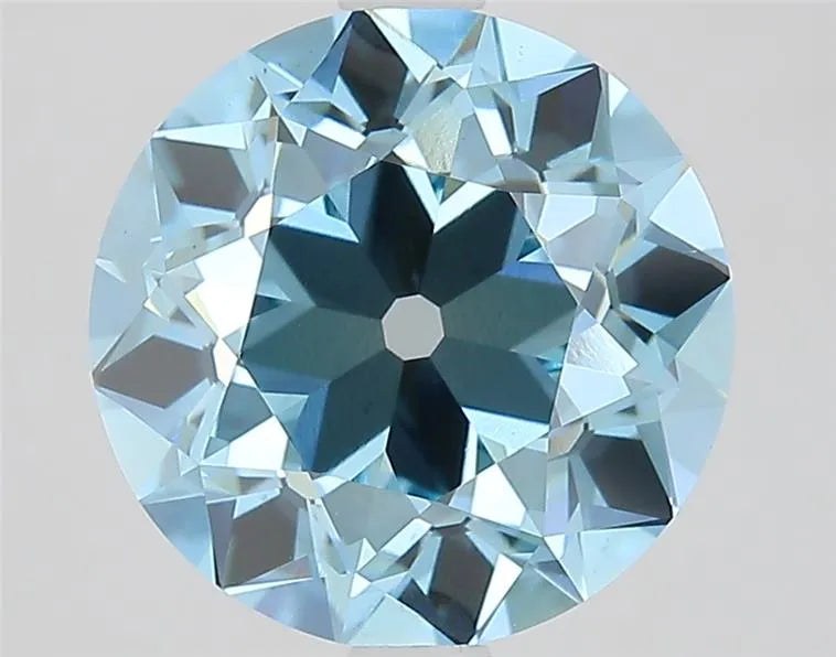 3.52ct European cut Lab Grown Diamond (Colour Fancy Vivid Blue, Clarity VS2, IGI Certified)