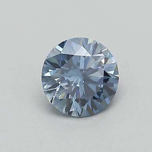 0.39ct Round Lab Grown Diamond (Colour Fancy Deep Blue, Clarity VS1, Cut GD, IGI Certified)
