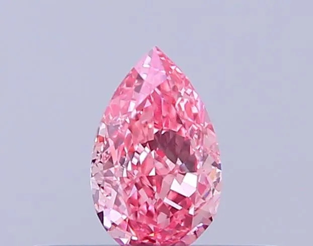 0.24ct Pear Lab Grown Diamond (Colour Fancy Vivid Pink, Clarity VS2, IGI Certified)