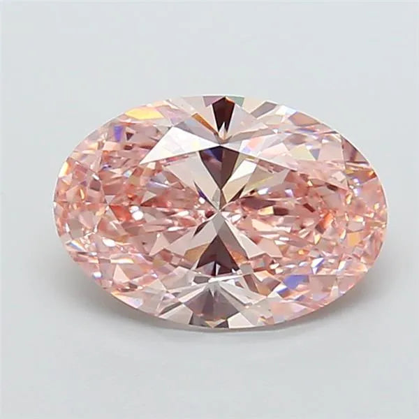 4.00ct Oval Lab Grown Diamond (Colour Fancy Intense Pink, Clarity VS2, IGI Certified)