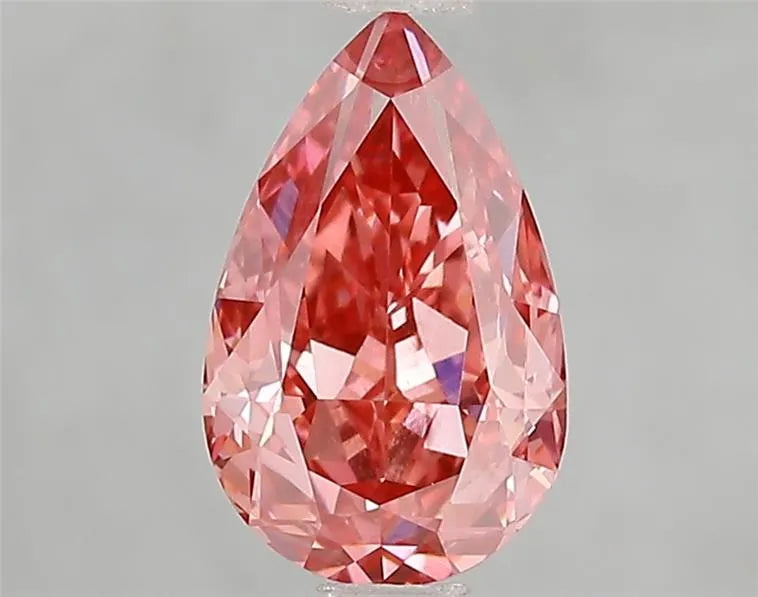 1.60ct Pear Lab Grown Diamond (Colour Fancy Vivid Pink, Clarity VS2, IGI Certified)