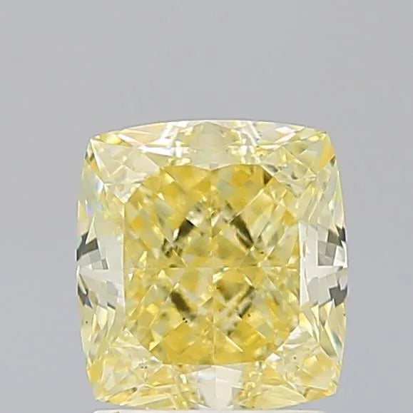2.11ct Cushion modified Lab Grown Diamond (Colour Fancy Intense Yellow, Clarity VS2, Cut GD, IGI Certified)