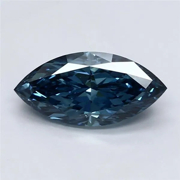 1.36ct Marquise Lab Grown Diamond (Colour Fancy Vivid Blue, Clarity VVS2, IGI Certified)