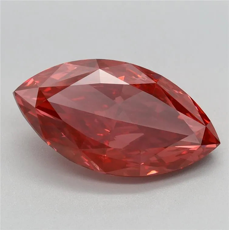 3.47ct Marquise Lab Grown Diamond (Colour Fancy Vivid Pink, Clarity VVS2, IGI Certified)
